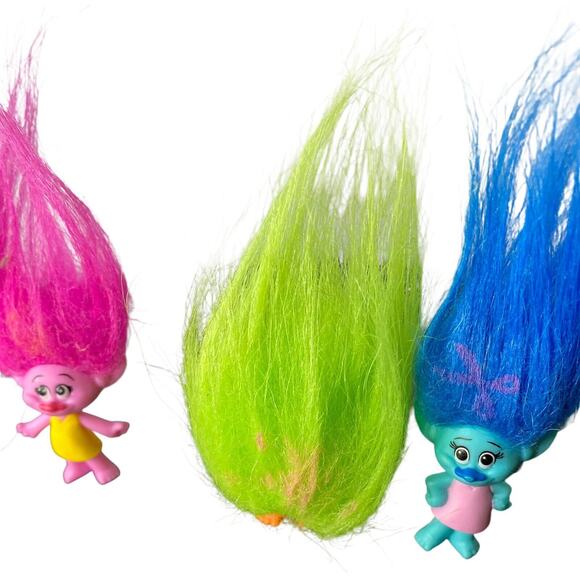 Troll Dolls Hasbro 2015 Poppy Dreamworks Smidge Mini Toy Figures Cake Toppers - Picture 3 of 7